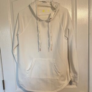 White Hoodie with Front Pocket